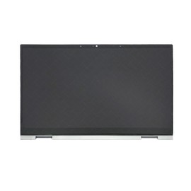 LCDOLED Replacement for HP Envy x360 15-ew 15t-ew 15-ew0013dx 15-ew0023dx 15-ew0797nr 15-ew1055cl 15-ew1073cl 15.6 inches FHD IPS LCD Display Touch Screen Digitizer Assembly Silver Bezel with Board