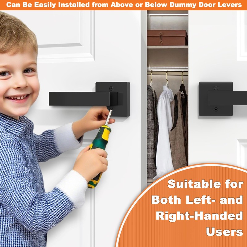 Ainozz Dummy Door Handles Interior - Pack of 2, Matte