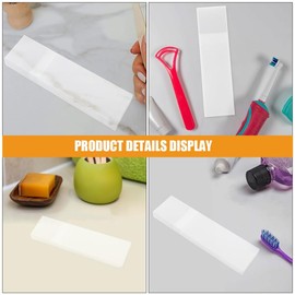 Healvian 3pcs Zungenschaber Aufbewahrungsbox Halter Wiederverwendbar Zungenschaber Fall Zungenschaber Fall Nur Verpackung Etui für Zungenschaber Behälter für Zungenschaber Kunststoff Weiß