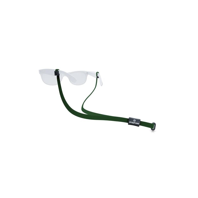 GOGGLESOC SUNNYSTRING: Adjustable Eyewear Retainer | Super Pack (dark green)