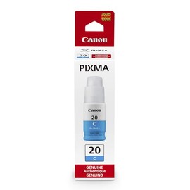 Canon Genuine GI-20 Cyan Ink Bottle, Compatible to PIXMA G6020 and G5020 MegaTank Printers