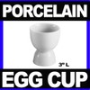 HIC Porcelain FBA Hic 400220 Double Egg Cup Porcelain, 3-1/4"