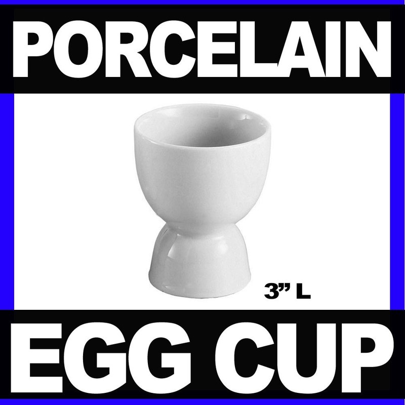 HIC Porcelain FBA Hic 400220 Double Egg Cup Porcelain, 3-1/4"