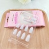 Xenophoer Press on Nails Medium Oval Pink French Tip Fake