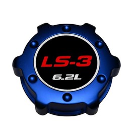 VMS RACING BLUE OIL CAP LS3 6.2L in Billet Aluminum Compatible with Chevy Camaro SS 10-15 2010-2015