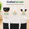 6Pack 75L Laundry Basket, Waterproof Collapsible Laundry Hamper with Handles,