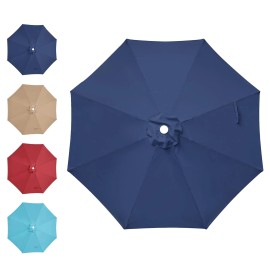 Simple Deluxe Umbrella 9FT Replacement Canopy Market Umbrellas Top for 8 Ribs Canopy Only