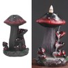 Mushroom Backflow Incense Burners Handcrafted Exquisite Details Resin Backflow Incense