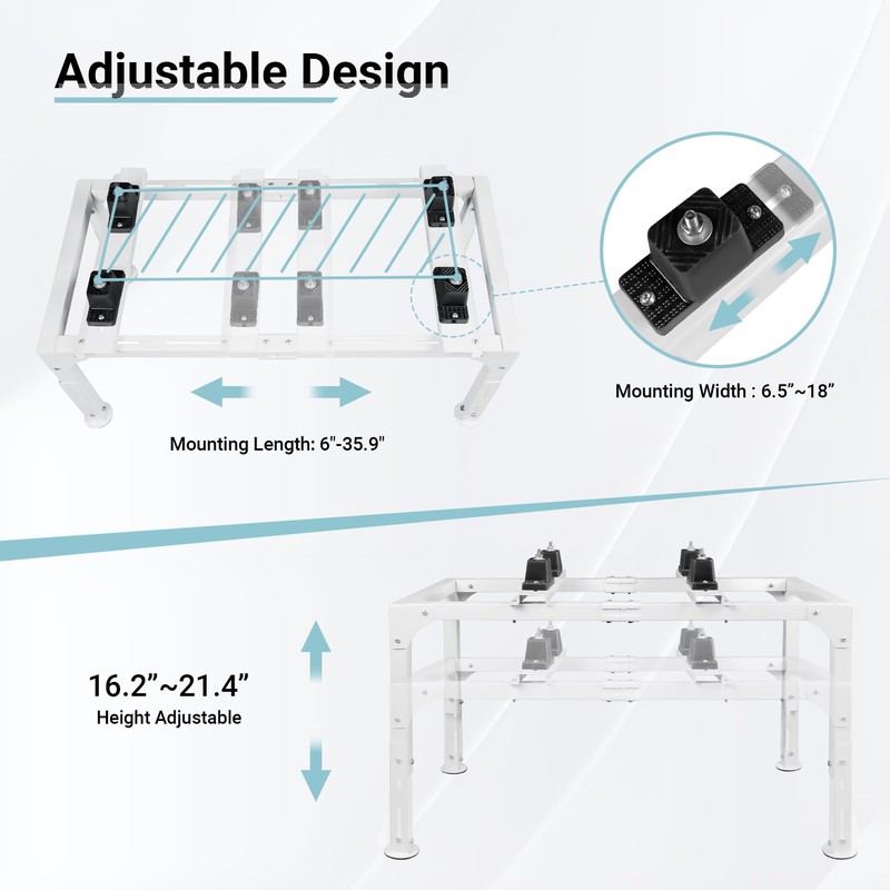 Eastrexon Mini Split Stand, Anti-vibration Adjustable Mini Split Ground Stand,