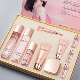 AESTHTANY Anti Aging Skin Care Set For Women Moisturizing Rejuvationg Skin Care For Women Daily Skin Care Routine （10 Pieces）