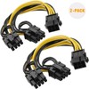 6 Pin to Dual 8 Pin PCIe Adapter Power Cables,