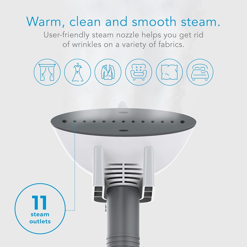 Steamfast SF-407 Canister Fabric Steamer, With Telescopic Pole and Fabric