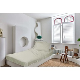 Microfiber RV Sheet Sets, 42x80 Bunk, Ivory Solid, RV Bed Sheets for Campers, RV's & Travel Trailers Fit Mattress up to 8 Inch deep Motorhome RV Camping Sheets