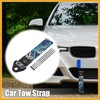 Partuto 1 Set Blue Car Tow Strap with Sea Waves