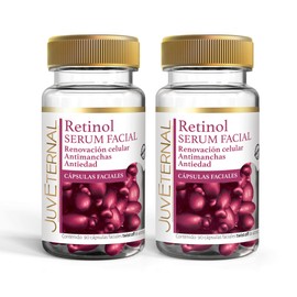 Juveternal Cápsulas Faciales Retinol 2x1 90 cáps c/u Serum facial Renovación celular