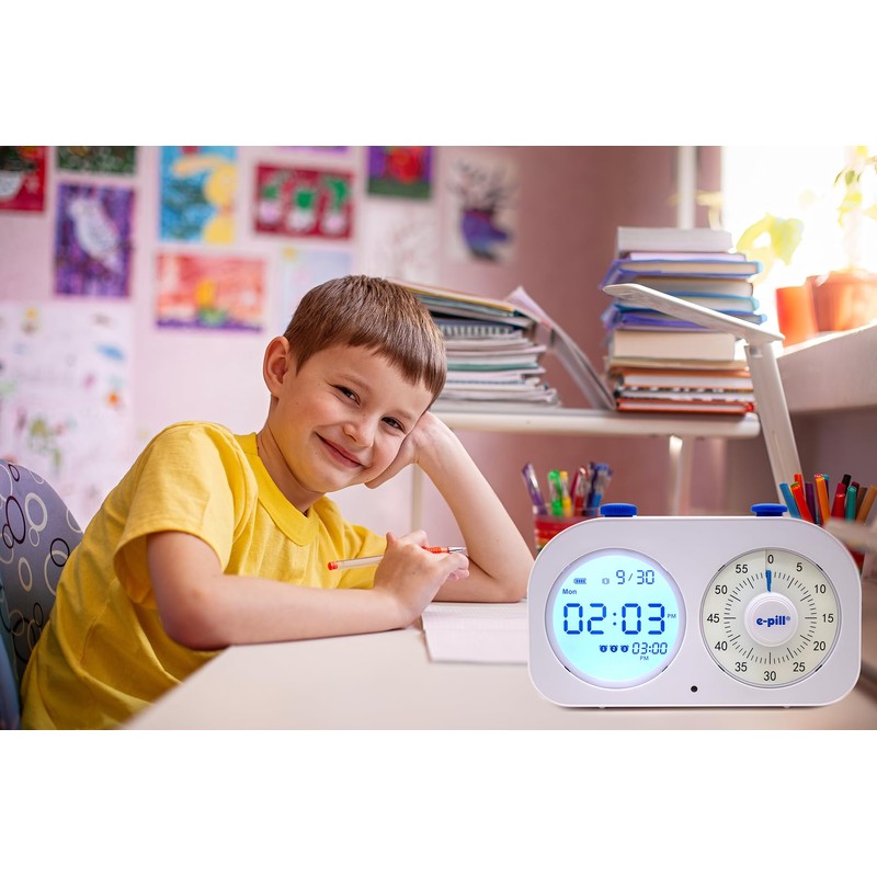 e-Pill Task-E-Lert 2-in-1 Pomodoro Timer for Kids and Adults |