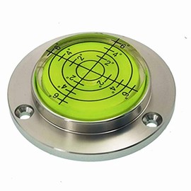 XMLEI Aluminum Alloy universal level Mini Level Round Bubble Spirit Level Diameter 50mm Height 11.5mm（1PCS） (Green)