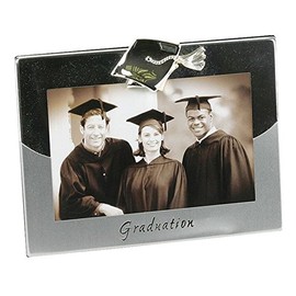 2 tone Silverplated Frame - Graduation Photo Frame 4" x 6"