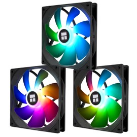 TR-TL-C14C-S X3 140mm Silent Cooling Fan,Black Compurter Cooling Fan,CPU Coolers with 1500RPM High Speed,4-Pin PWM Connector,3 Packs