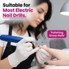 80 Pcs Sanding Paper Discs with Metal Nail Drill Bit