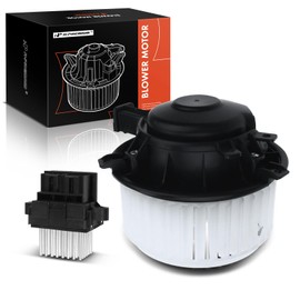 A-Premium HVAC Heater Blower Motor and Resistor Assembly Compatible with Buick Vehicles - Encore 2014-2022, L4 1.4L - Front Side