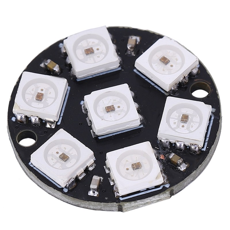10Pcs LED Driver Development Board Round Built In Color Light