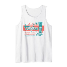Tropics Motor Hotel / Hawaiian Style / Tiki Bar / 50s Style Tank Top