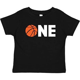 inktastic One- Basketball First Birthday Baby T-Shirt 18 Months 0040 Black 28746
