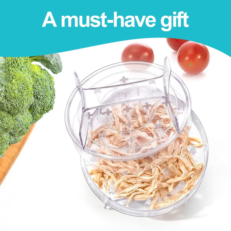 Chicken Shredder - Clear Chicken Shredder Tool Twist, Meat Shredder
