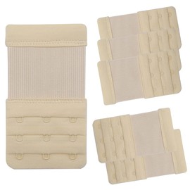 DoHope Elastic Back Bra Band Extender 3 X 3 Hook and Eye Tape Stretchy Extension (EBE-334-LB)