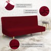 FIGOOO Sofa Cover without Armrests, 3-Seater Elastic Sofa Cover, Armless,