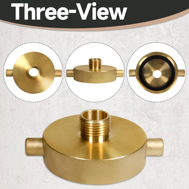 unrulysoul 2-1/2"NH NST Female x 3/4" NPT Male Fire Hydrant