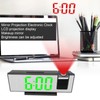 Projection Digital Alarm Clock USB Charging Automatic Dimming LED Mirror