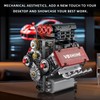 V8 Engine Model Kit That Works Micro Building Blocks Set