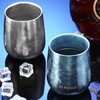 Wine Tumbler,8 oz Titanium Wine Tumbler,Insulated Double Wall Titanium Travel