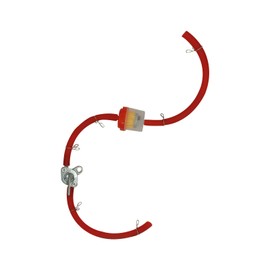 Gas Fuel Hose Oil Filter Clamps Inline Fuel Shut Off Valve Petcock Petrol Switch for 50cc 70cc 110cc 125cc 150cc 250cc Mini bike Dirt bike Pit bike Tao Tao Motorcycle Scooter Quad ATV and Go Karts