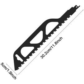 Scie Sabre, 305 mm Lames de Scie à Pierre Scie Sabre, Blades de Scie au Carbure de Tungstène pour Couper Brique Parpaing Béton Cellulaire et Fibrociment