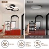 CANEOE Black Led Hallway Light Fixtures,Modern Led Ceiling Light Fixtures,4500K