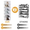 YAOBAI Shoe Box,Set of 6,Stackable Plastic Clear Shoe Box Organizer