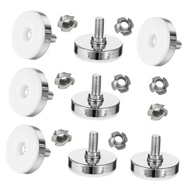 DOITOOL 8 Sets Adjustable Furniture Levelers with Swivel Screw Multi Color Chair and Table Leg Leveling Feet Durable Floor Protectors for Home Office Kitchen Workshop and Restaurant Use