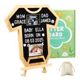 Baby Onesie Shaped Felt Letter Board – A Pregnancy Must Haves New Mom Gifts Essential for Pregnancy Announcement Gifts for Pregnant Women and Baby Shower Gifts