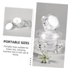 Healvian 12pcs Diamond Shape Portable Cream Jars Cosmetic Dispenser for