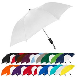 STROMBERGBRAND Paraguas Enviro, jaspeado, espectro, estilo popular, automático, abierto, ligero, plegable, para hombres y mujeres, Blanco, Talla única, Spectrum