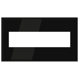 Legrand adorne Black Nickel, 4-Gang Wall Plate, AWC4GBLN4