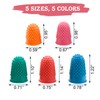 Cretty-Meet 5 PCS Rubber Thimbles for Finger Tips Protection, Small