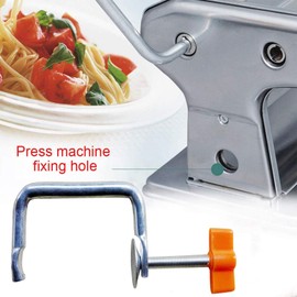 Pasta Machine Handle Holder Home Noodle Maker Tool Parts Replacement Handle Pasta Machine, Non-Toxic, Safe, Durable, Evenly Thin and Thick, Suitable for Most Pasta Machines (Clamp)