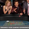 Leyndo Craps Tabletop Game Set, Includes 48"x11" Rubber Craps Diamond