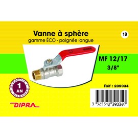 DIPRA 239034 Ball Valve, Bronze
