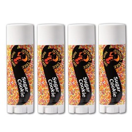 Joshua Tree Organic Lip Balm: 25 Flavor Varieties Made with Beeswax (4-pack, Sugar Cookie)