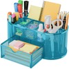 ProBytes Wiremesh Penholder/Desk Organiser - 8 Compartments 1 Drawer, Office